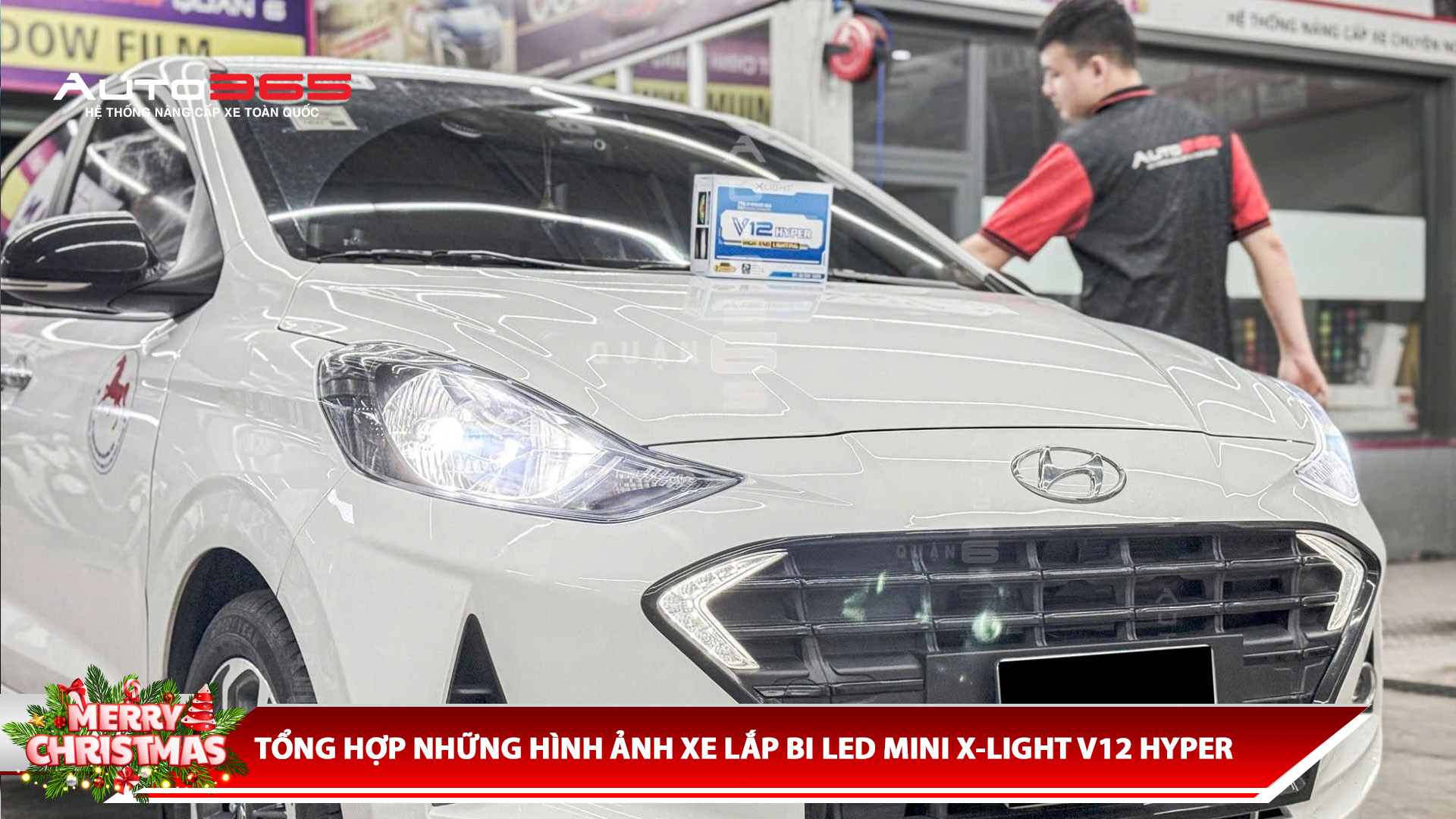 TỔNG HỢP NHỮNG HÌNH ẢNH XE LẮP BI LED MINI X-LIGHT V12 HYPER